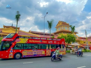 Overview of city sightseeing Saigon