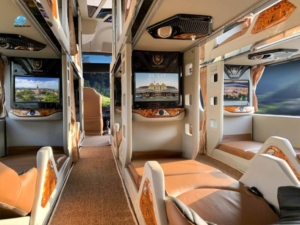 Landscapes that gradually replace urban density along the bus from Ho Chi Minh to Da Lat