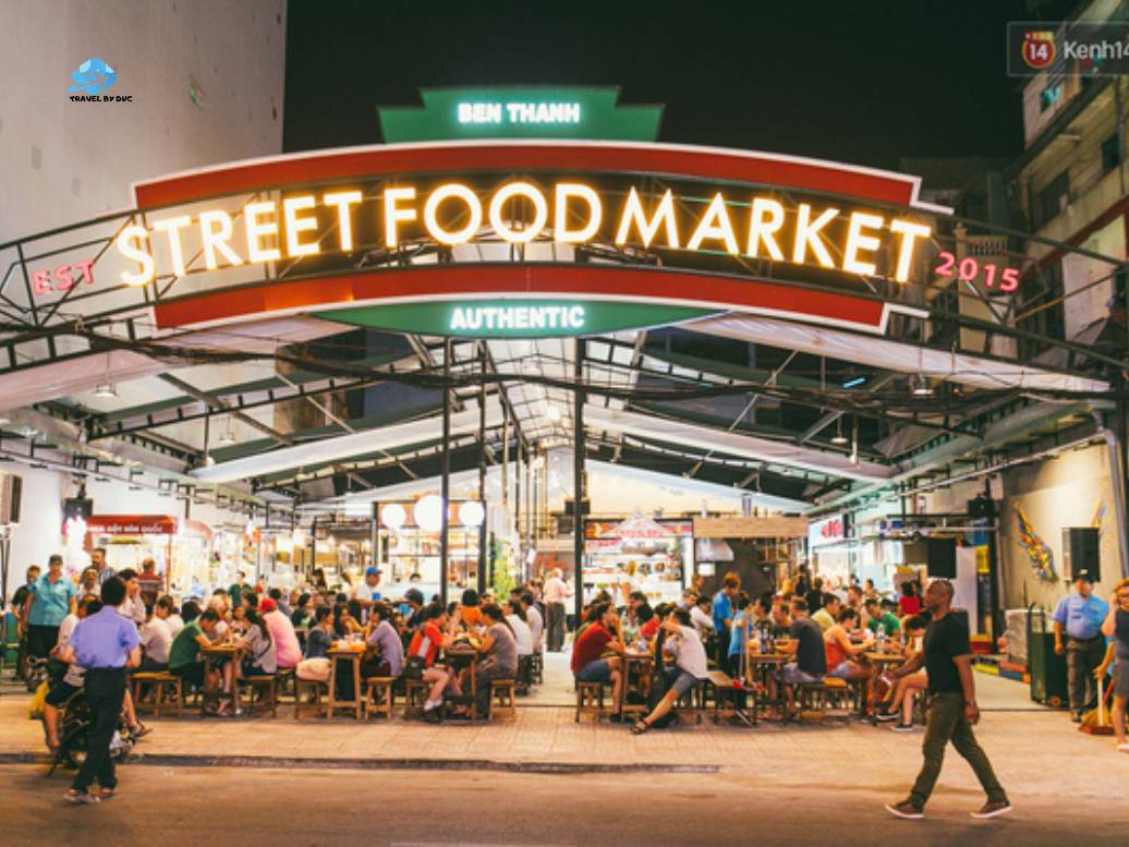 Discovering local flavors at a Ho Chi Minh City street food market Discovering local flavors at a Ho Chi Minh City street food market