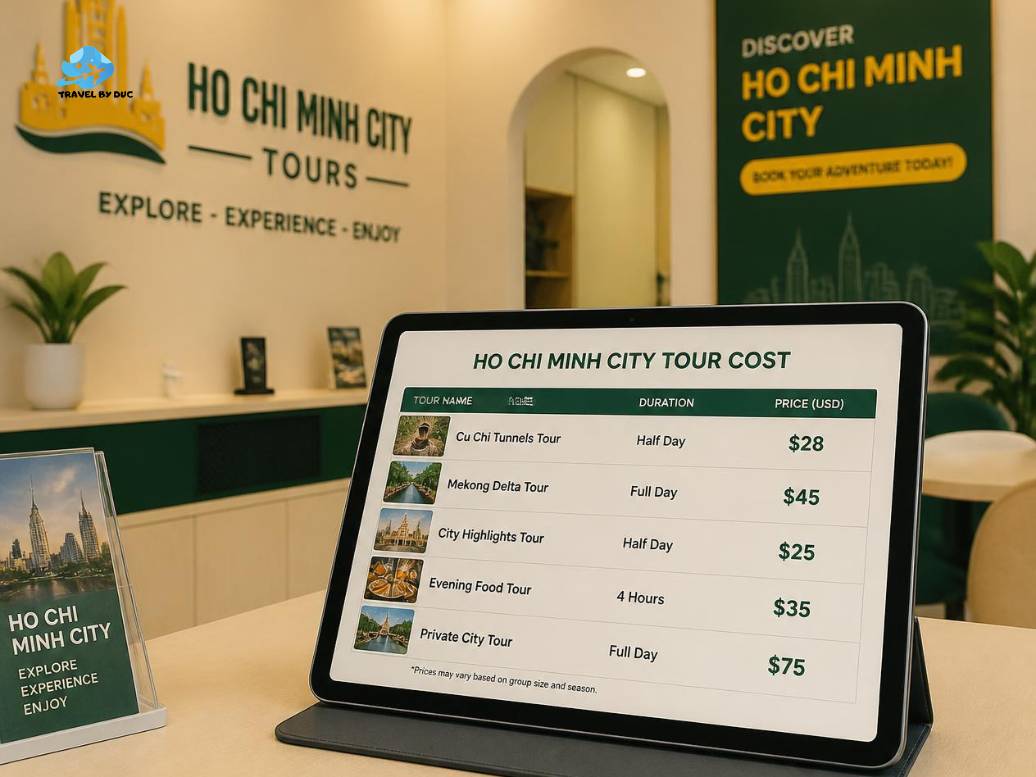 How much does a Ho Chi Minh City tour cost How much does a Ho Chi Minh City tour cost